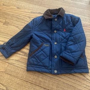 Polo by Ralph Lauren toddler 2t light weight quilted navy jacket